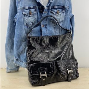 Michael Kors Crinkle Patent Shoulder Tote BIN11